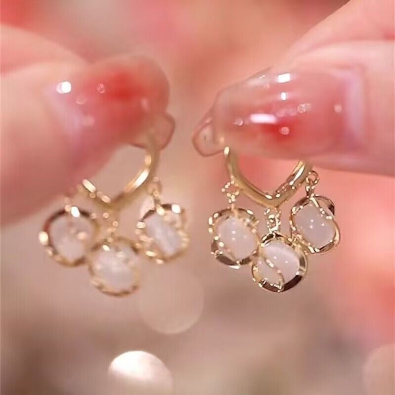 The Pearly Romance Hoop style Earrings